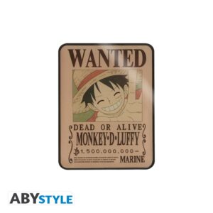 ONE PIECE - Premium Magnet - "Wanted Luffy"