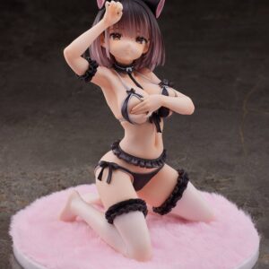 Original Character Pvc 1/6 Roar, Posing In Front Of A Mirror - Ayaka-chan Tpk-017 17 Cm Pink Ciondolo