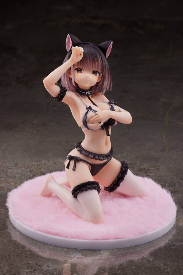 Original Character Pvc 1/6 Roar, Posing In Front Of A Mirror - Ayaka-chan Tpk-017 17 Cm Pink Ciondolo