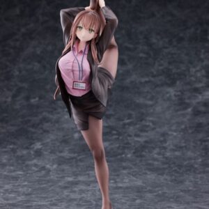 Original Character Pvc Statua 1/4 Ol-chan Who Doesn't Want To Go To Work Pink Ver. Deluxe Edition 26 Cm Magi Arts