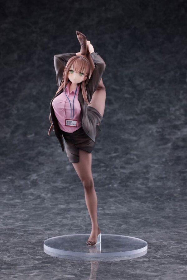 Original Character Pvc Statua 1/4 Ol-chan Who Doesn't Want To Go To Work Pink Ver. Deluxe Edition 26 Cm Magi Arts