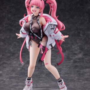 Original Character Pvc Statua 1/6 Rampaging Twin-tail Arisa 26 Cm Bibi Buttons