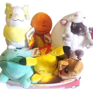 PELUCHE PERSONAGGI POKEMON IMBALLO 6PZ 20CM -4