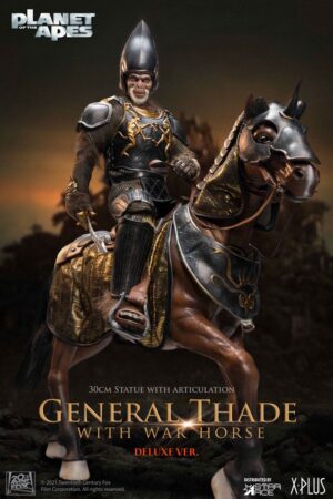 Planet Of The Apes Statua General Thade Con Horse 30 Cm Star Ace Toys