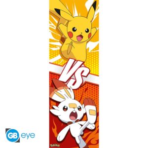 Pokemon - Poster Da Porta - Pikachu E Scorbunny (53x158)