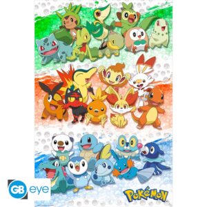 Pokemon - Poster Maxi 91.5x61 - First Partners