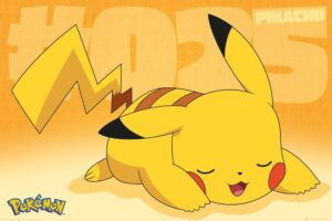 Pokémon Poster Pack Pikachu Asleep 61 X 91 Cm (5) GB eye