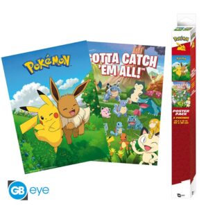 POKEMON - Set 2 Posters Chibi 52x38 - Environments