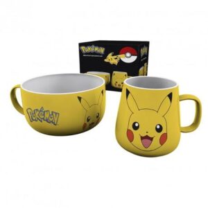 Pokemon - Set Colazione Tazza + Ciotola - Pikachu