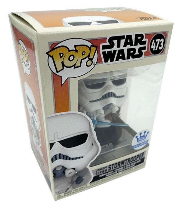 Pop Star Wars Figura Concept Series Stormtrooper 9 cm Funko Scatola Rovinata