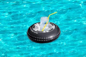 Porta Bibite Gonfiabile a forma di Ruota 26,5 cm Bestway 34119