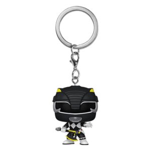 Power Rangers 30th Pop! Vinile Portachiavis 4 Cm Black Ranger  Funko