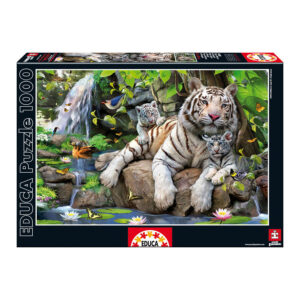 Puzzle Tigres Blancos Bengala 1000pz Educa Borras