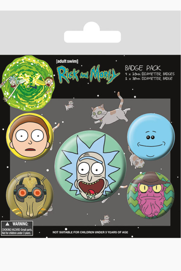 Pyramid International Rick E Morty Faces Badge Pack Badge Pack