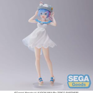 Re:zero -starting Life In Another World- Luminasta Pvc Statua Rem -nyatsu Day- 19 Cm Sega