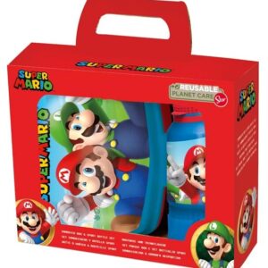 Regalo Set 2 In 1 Merenda Super Mario Nintendo - Gadget