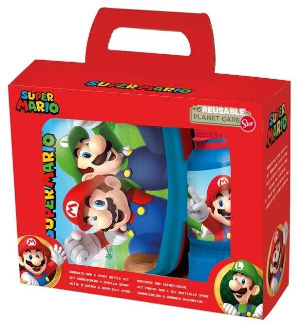 Regalo Set 2 In 1 Merenda Super Mario Nintendo - Gadget