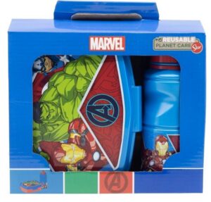 Regalo Set 2 In 1 Portamerenda + Borraccia Marvel Avengers - Gadget