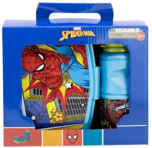 Regalo Set 2 In 1 Portamerenda + Borraccia Spider-man Marvel - Gadget