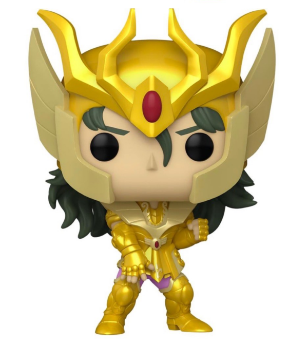 Saint Seiya Funko POP Vinile Figura Virgo Shun Gold 9 cm Scatola Rovinata