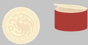 SD TOYS GOT TARGARYEN STICKY NOTE ROUNDED ACCESSORI