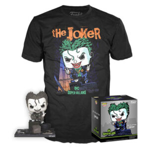 Set Pop Figura & Tee Dc Comics Jim Lee Joker taglia M Funko