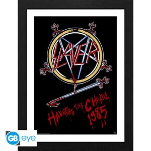 SLAYER - Framed print "Haunting the Chapel" (30x40)