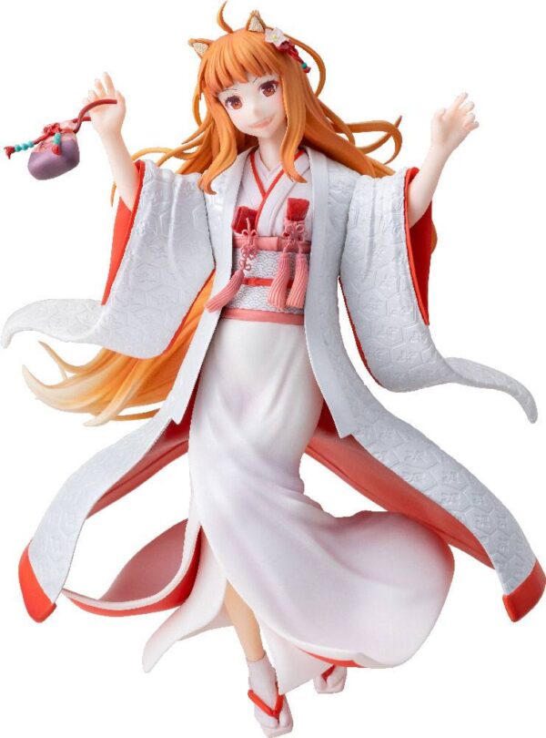 Spice E Wolf Pvc Statua 1/7 Wise Wolf Holo Wedding Kimono Ver. 26 Cm Kadokawa
