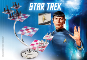 Star Trek Scacchiera Tridimensionale 32 Pezzi 33,5 x 16 cm Noble Collection