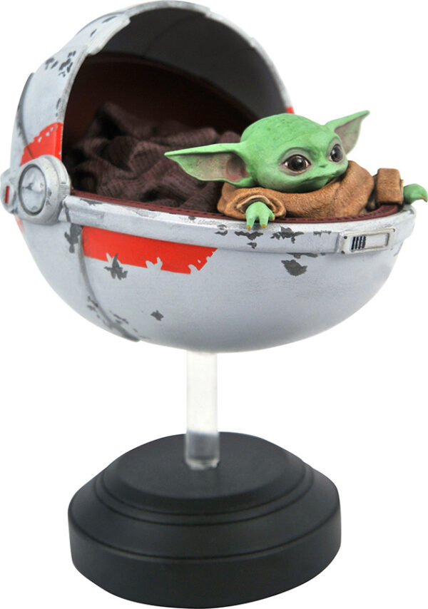 Star Wars The Mandalorian Statua il Bambino Con La Carrozzina 14 cm Diamond Select