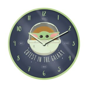 Star Wars The Mandalorian Wall Clock Cutest In The Galaxy Pyramid International