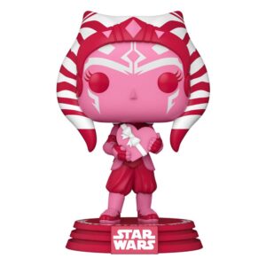 Star Wars Valentines Pop! Star Wars Vinile Figura Ahsoka 9 Cm Funko