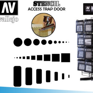 STENCIL STAIR003 ACCESS TRAP DOOR ACCESSORI PER MODELLISMO VALLEJO VALLEJO