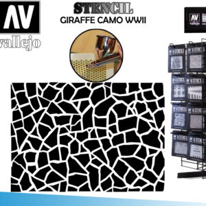 STENCIL STCAM003 GIRAFFE CAMO WWII ACCESSORI PER MODELLISMO VALLEJO VALLEJO