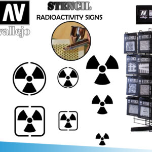 STENCIL STSF005 RADIOACTIVITY SIGNS ACCESSORI PER MODELLISMO VALLEJO VALLEJO