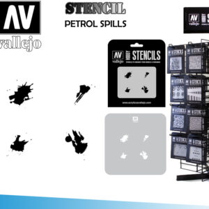 STENCIL STTX004 PETROL SPILLS ACCESSORI PER MODELLISMO VALLEJO VALLEJO