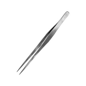 STRAIGHT TIP STAIN STEEL TWEEZERS 175mm ACCESSORI PER MODELLISMO VALLEJO