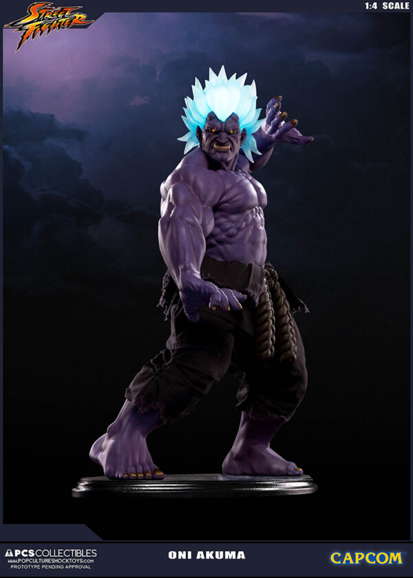 Street Fighter Statua Oni Akuma Scala 1/4 Pop Culture Shock Collectibles