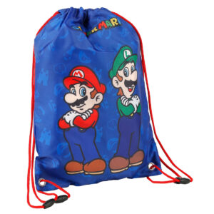 Super Mario Bros Mario E Luigi Borsa Palestra 40cm Toybags