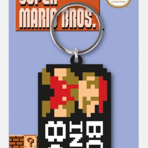 Super Mario Bros. Rubber Portachiavi Born In The 80's 6 Cm Pyramid International