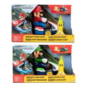 Super Mario Kart Vehicles Spin Out  Jakks Pacific