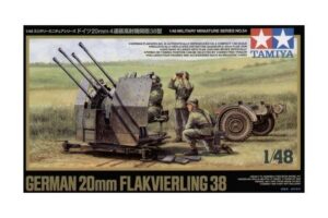 Tamiya TA32554 GERMAN 20 MM FLAKIVERLING 38 1/48 KIT DI MONTAGGIO Modellino