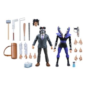 Tartarughe Ninja (cartoon) Action Figura 2 Pack Business Suit Casey Jones & Split Foot Soldier 18 Cm Neca