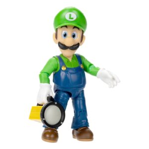 The Super Mario Bros. Movie Figura Luigi con Torcia 13 Cm Jakks Pacific