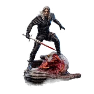 The Witcher Bds Art Scale Statua 1/10 Geralt Of Riva 33 Cm Iron Studios