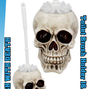 Toilet Brush Con Death - Natural Accessori Nemesis Now