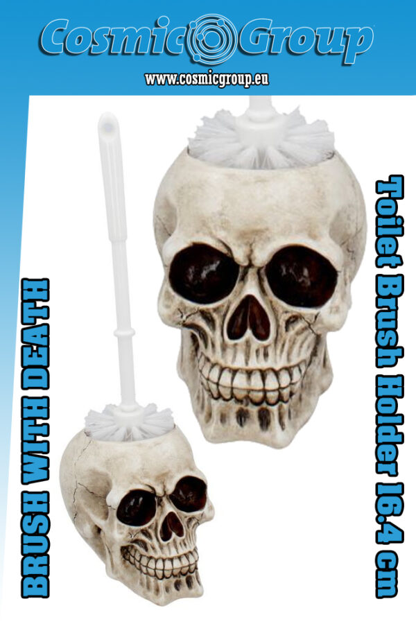 Toilet Brush Con Death - Natural Accessori Nemesis Now