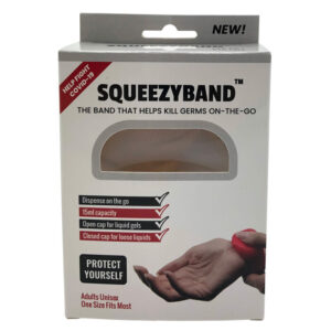 Transparent Adjustable Gel Dispenser Adulto Braccialetto Squeezyband
