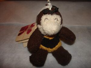 Trudi 2940-395 - Peluche Portachiavi Ape 6 cm