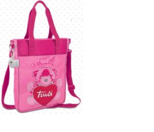 Trudi 60989 Borsa Shopper Porta Pc Fucsia 40 cm con Portachiavi